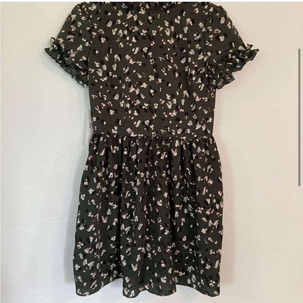 AX Paris Mini High Neck Dress w/ frill sleeves